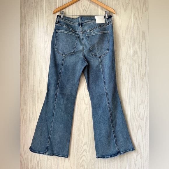 Express 70’s Flare Mid Rise Jeans Size 14 Short NWT - Picture 5 of 5